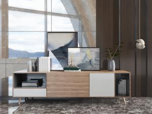 北欧实木电视柜