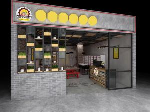 新中式餐馆饭店小吃店