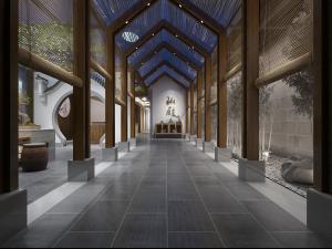 新中式酒店走廊过道