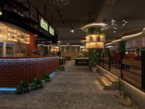 工业风酒吧前台接待台