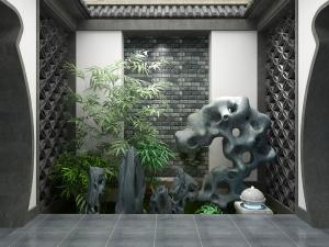 新中式景观小品