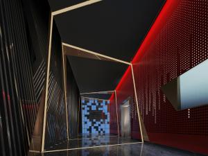 后现代KTV过道走廊