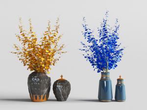 新中式陶瓷花瓶花卉