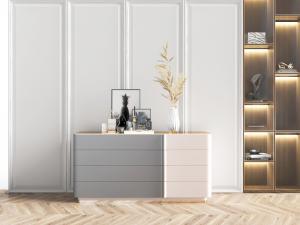 现代轻奢玄关边柜装饰储物柜