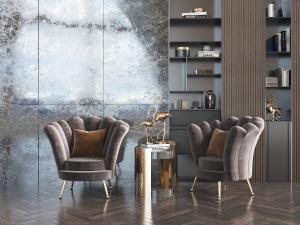 现代轻奢花朵造型的单人沙发3d模型 现代轻奢花朵造型的单人沙发