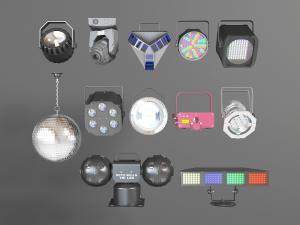 现代霓虹灯镭射灯吊灯