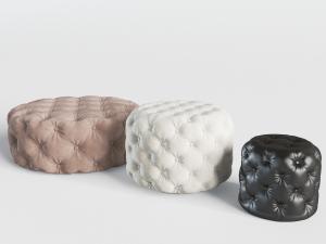 欧式软包圆形坐墩