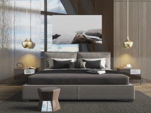 新中式双人床床头柜