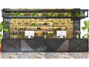 工业风前台吧台接待台