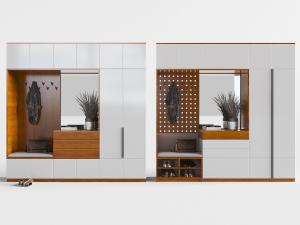 北欧实木玄关鞋柜