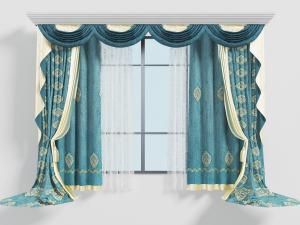 欧式装饰花纹的窗帘窗纱