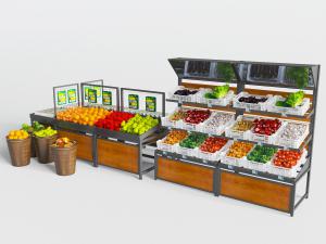 超市便利店生鲜水果货架展柜