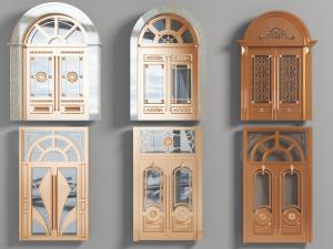 欧式酒店金属铜制双扇大门