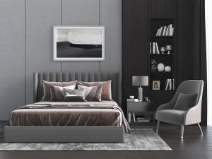 后现代双人床单人沙发