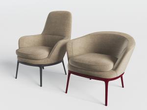 现代布艺单人沙发3d模型 现代布艺单人沙发