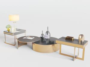 新中式方形茶几边几