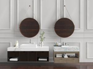 新中式大理石洗手盆洗手台