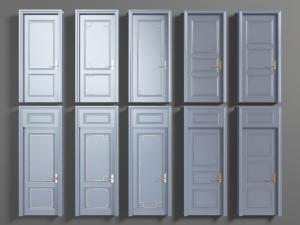 新中式雕花平开门