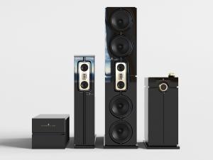 现代豪华家庭音响音箱设备3d模型 现代豪华家庭音响音箱设备