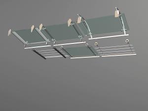 现代装饰玻璃的护栏栏杆3d模型 现代装饰玻璃的护栏栏杆