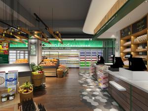 后现代生鲜蔬菜水果店超市