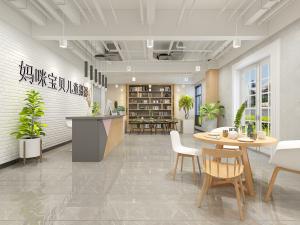 北欧儿童摄影店接待前台洽谈区