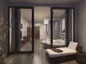 后现代酒店客房卧室