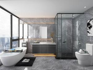 后现代卫生间卫浴间浴缸