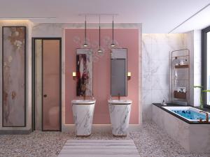 现代轻奢卫浴间卫生间