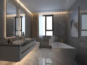 后现代卫生间卫浴间浴缸