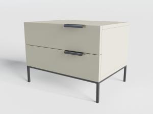 现代带抽屉的床头柜