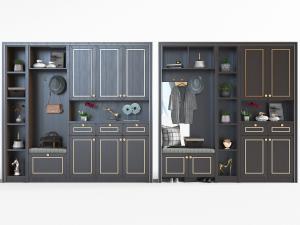 新中式现代玄关鞋柜