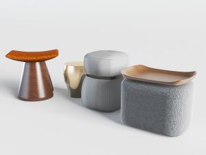 新中式沙发凳脚踏