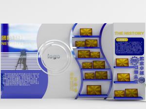 现代企业文化宣传背景墙3d模型 现代企业文化宣传背景墙