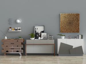 后现代个性玄关边柜