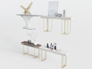 现代轻奢端景台3d模型 现代轻奢端景台