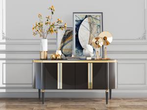 现代轻奢玄关柜边柜