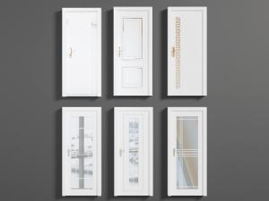 新中式白色平开门