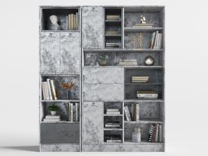 工业风水泥灰装饰置物柜