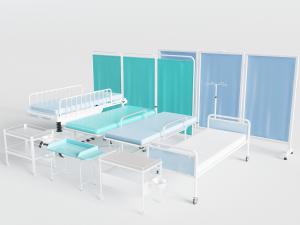 医院可移动病床操作台屏风