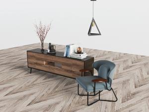 北欧电视柜休闲椅子