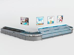 超市生鲜海鲜鱼虾货架展示台