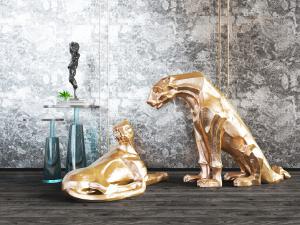 现代豹子雕塑雕刻