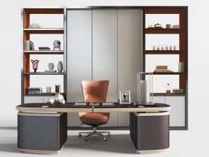 新中式实木老板桌、老板台