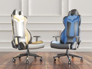 现代高靠背带滑轮的办公转椅