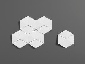 现代多边形拼接背景墙3d模型 现代多边形拼接背景墙