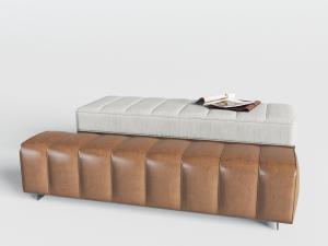 现代长方形沙发凳