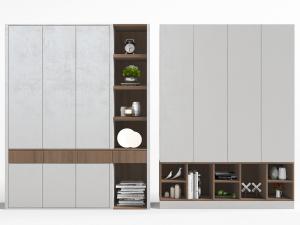 北欧实木储物装饰柜置物架