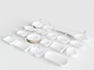 现代陶瓷圆形方形洗手盆洗手池