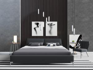 现代轻奢双人床